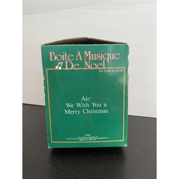 Vintage Christmas TEDDY BEAR and JACK IN BOX MUSIC BOX--TOYLAND - Picture 7 of 7